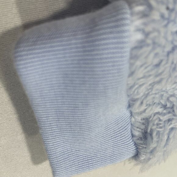 ~ Baby Gap 6-12mo Easter Bunny Fleece Top Lavender PJ Plushie Soft Fluffy Purple - Picture 6 of 12